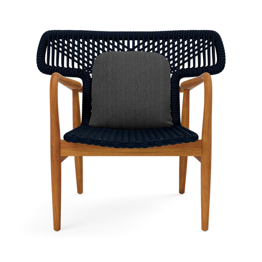 Garrison Outdoor Wing Chair - Pagua Black Pearl High-Performance Fabric Cushion