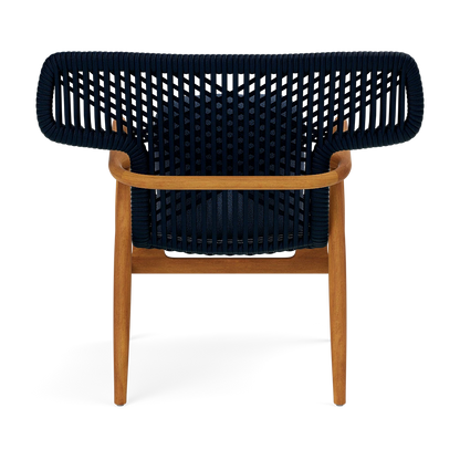 Garrison Outdoor Wing Chair - Weser Deep Blue High-Performance Fabric