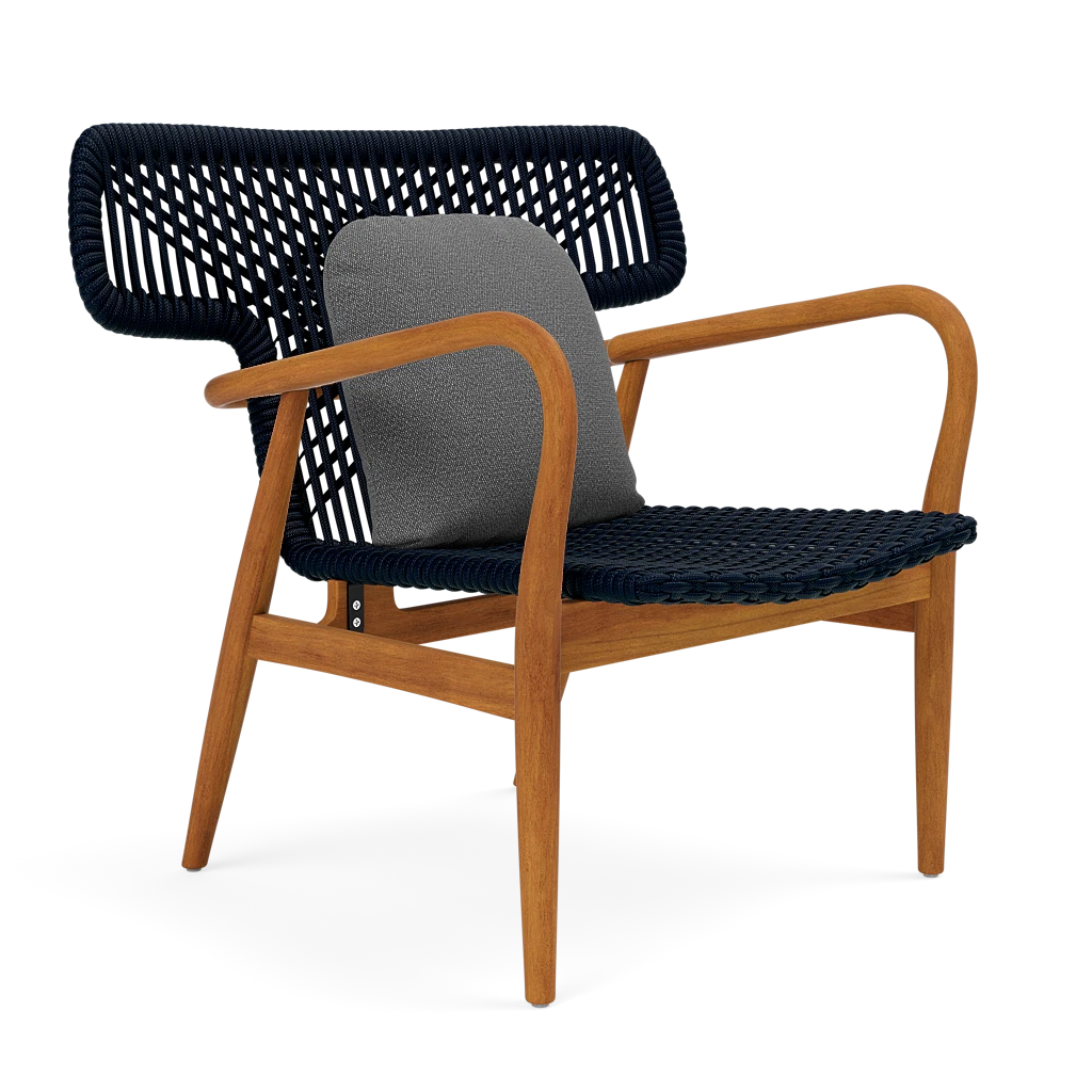 Garrison Outdoor Wing Chair - Weser Ash High-Performance Fabric