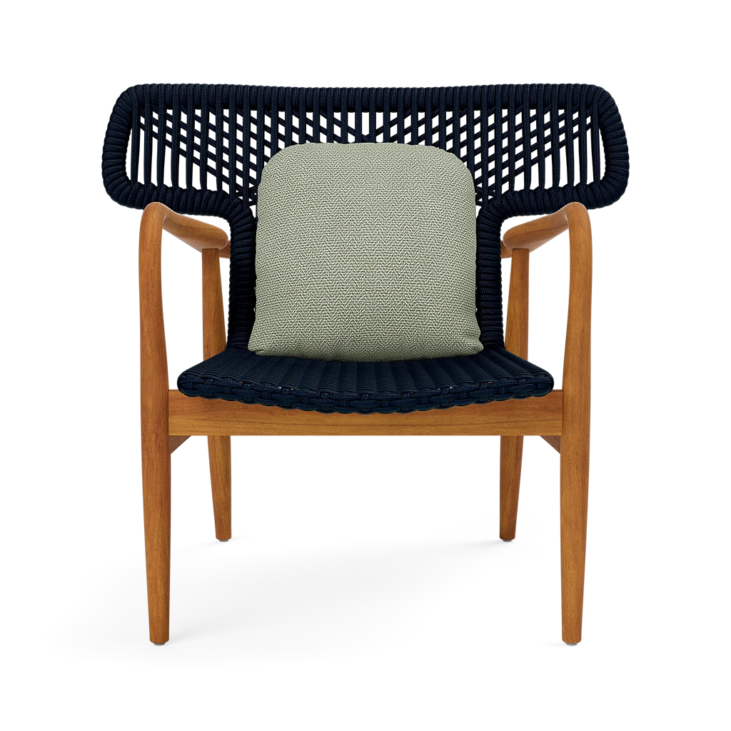 Garrison Outdoor Wing Chair - Tanaro Jade Performance Woven Fabric