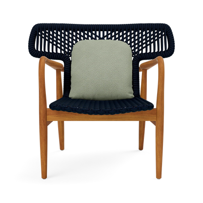 Garrison Outdoor Wing Chair - Tanaro Jade Performance Woven Fabric