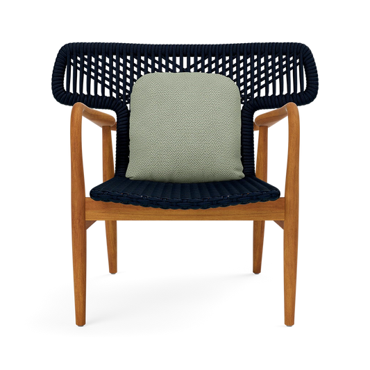 Garrison Outdoor Wing Chair - Tanaro Jade Performance Woven Fabric
