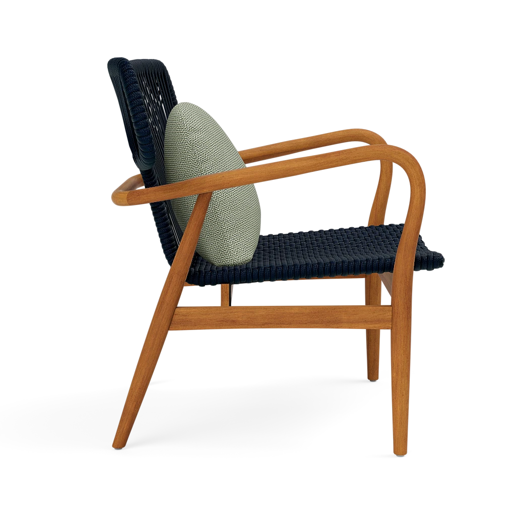 Garrison Outdoor Wing Chair - Tanaro Jade Performance Woven Fabric