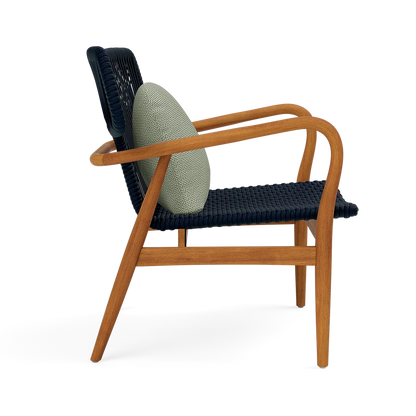 Garrison Outdoor Wing Chair - Tanaro Jade Performance Woven Fabric