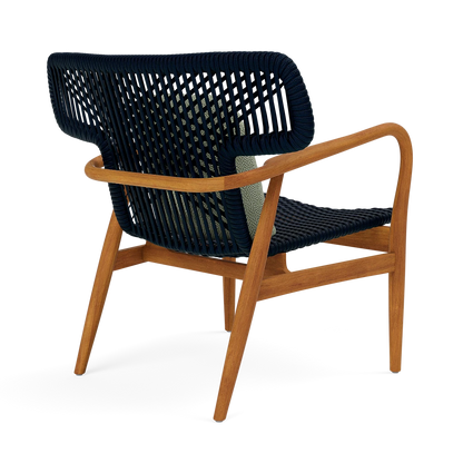 Garrison Outdoor Wing Chair - Tanaro Jade Performance Woven Fabric