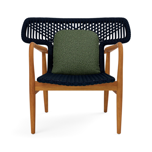 Garrison Outdoor Wing Chair - Tanaro Ivy Performance Woven Fabric