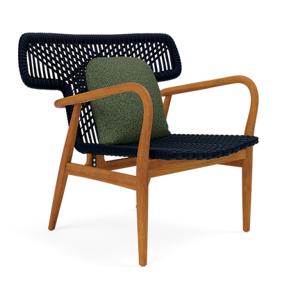 Garrison Outdoor Wing Chair - Tanaro Ivy Performance Woven Fabric