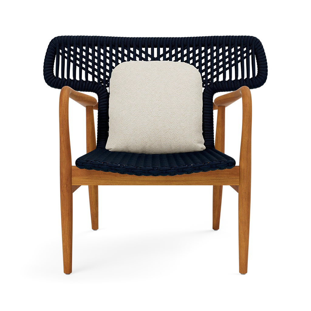 Garrison Outdoor Wing Chair - Tanaro Flax Performance Woven Fabric