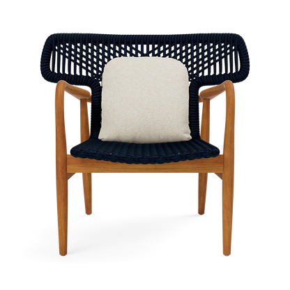 Garrison Outdoor Wing Chair - Tanaro Flax Performance Woven Fabric