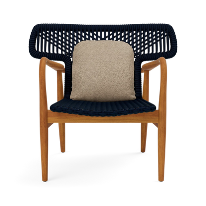 Garrison Outdoor Wing Chair - Tanaro Bark Performance Woven Fabric