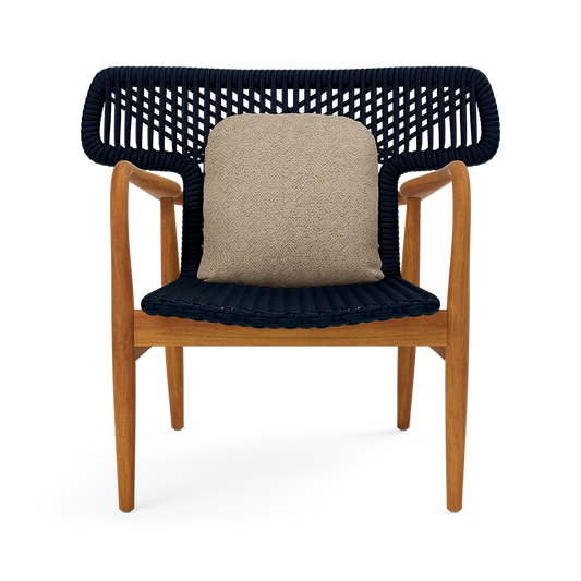 Garrison Outdoor Wing Chair - Tanaro Bark Performance Woven Fabric