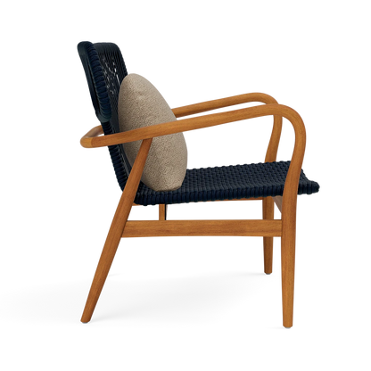 Garrison Outdoor Wing Chair - Tanaro Bark Performance Woven Fabric