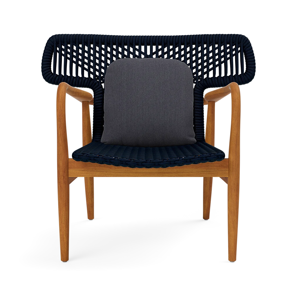 Garrison Outdoor Wing Chair - Pagua Navy High-Performance Fabric