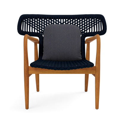 Garrison Outdoor Wing Chair - Pagua Navy High-Performance Fabric