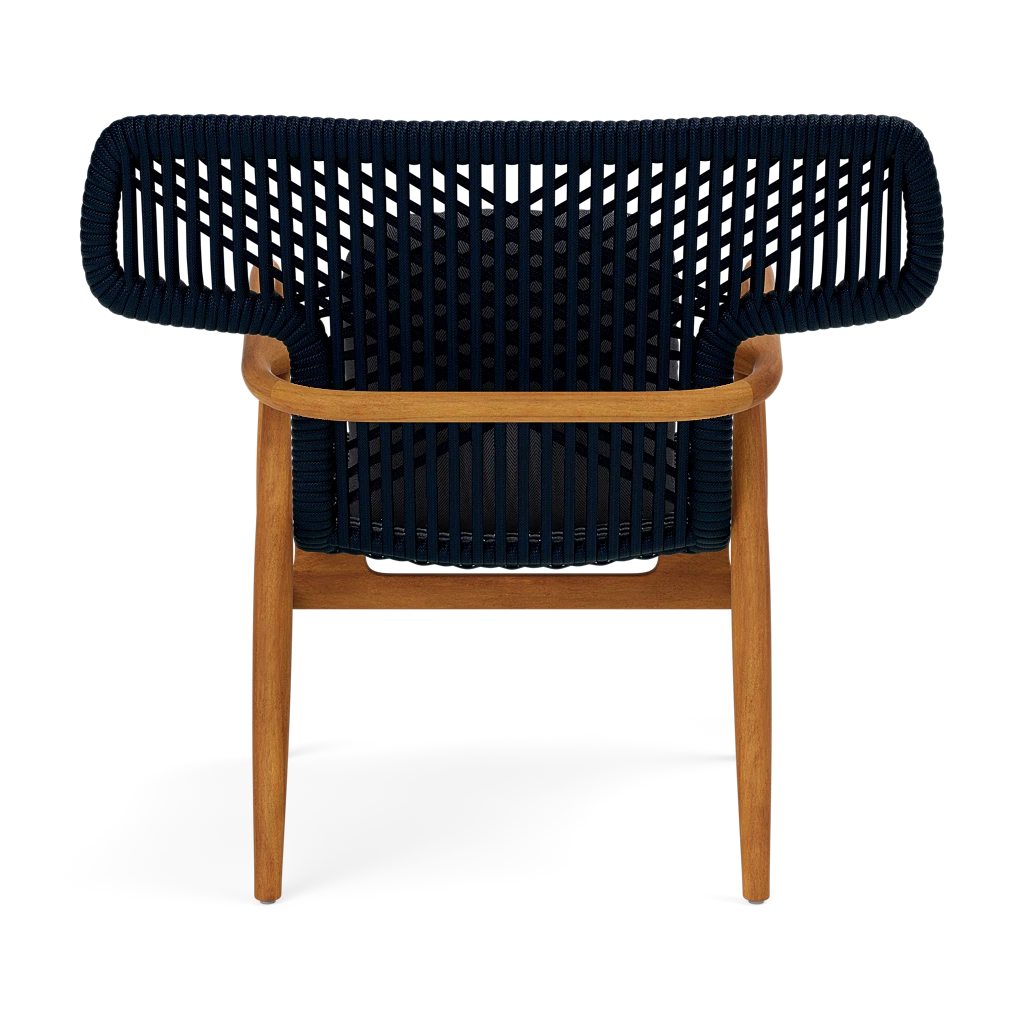 Garrison Outdoor Wing Chair - Pagua Navy High-Performance Fabric