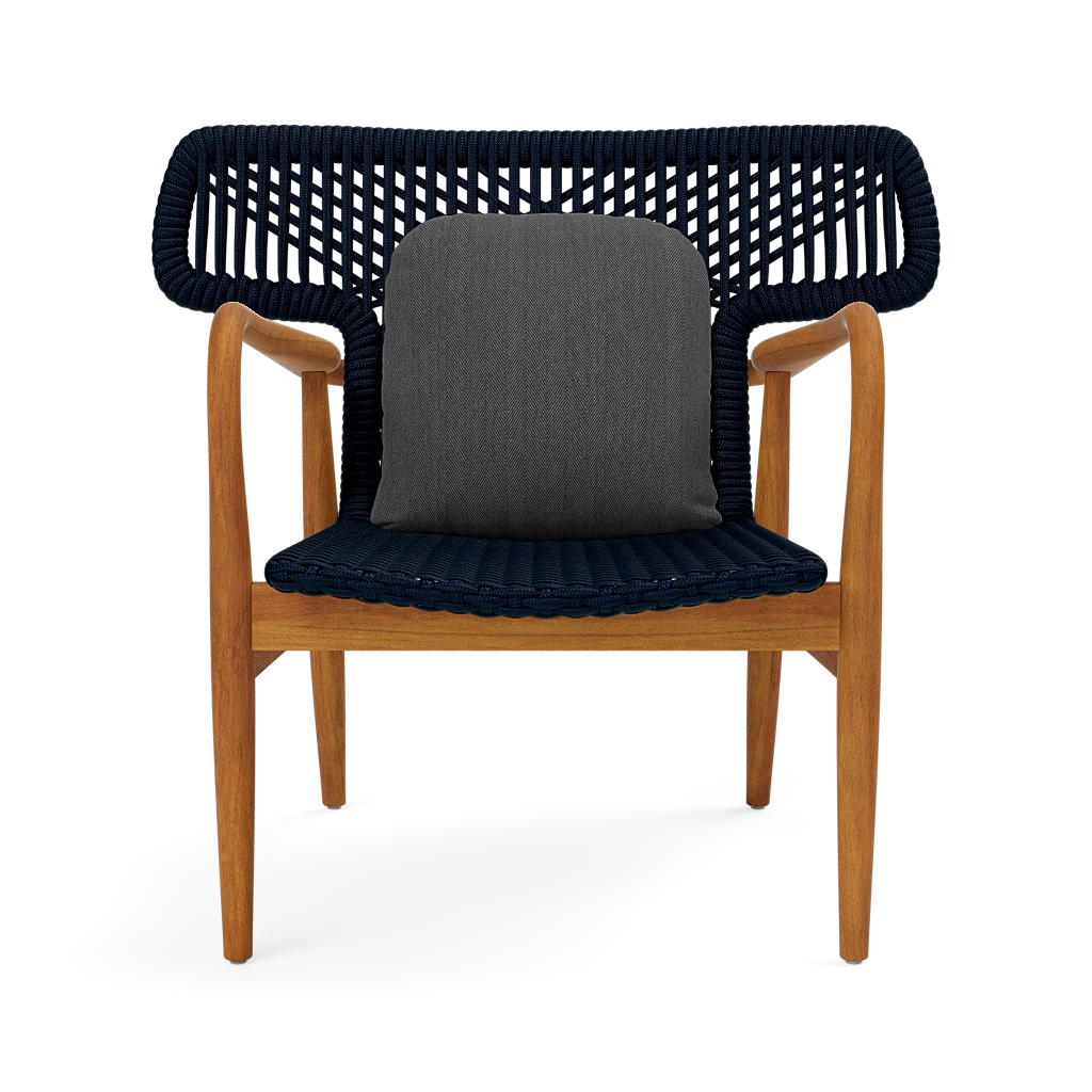 Garrison Outdoor Wing Chair - Pagua Graphite High-Performance Fabric