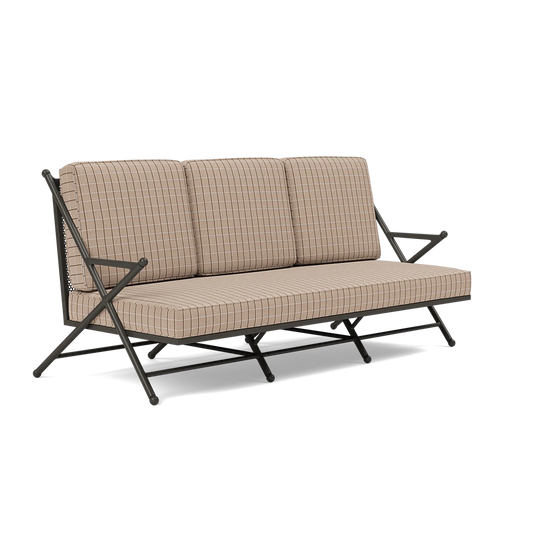 Balta Sofa Clyde Beige Plaid High-Performance Fabric