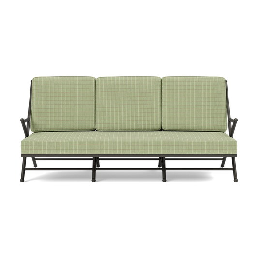 Balta Sofa Clyde Mint Plaid High-Performance Fabric