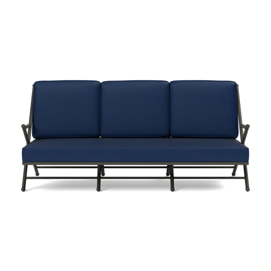 Balta Sofa Garonne Navy Marine Leather