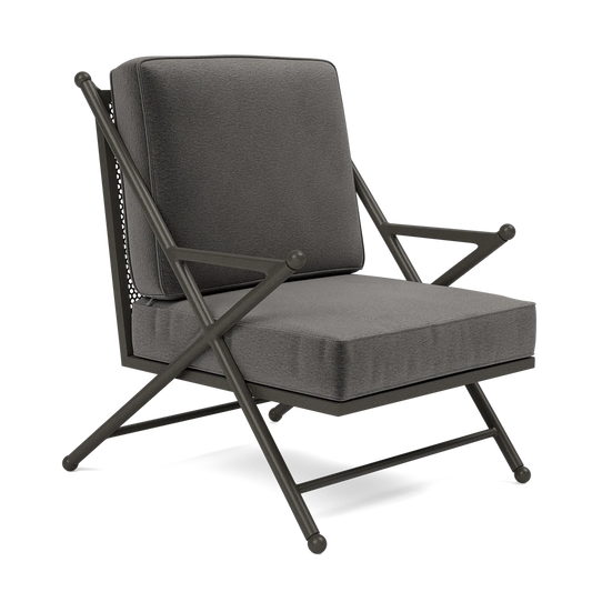 Balta XL Lounge Chair Havel Pewter Outdoor Performance Velvet