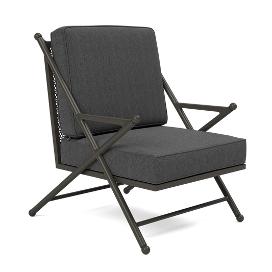 Balta XL Outdoor Lounge Chair Pagua Graphite High-Performance Fabric