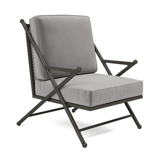 Balta XL Lounge Chair Havel Gray Dove Outdoor Performance Velvet