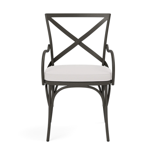 Beverly Patio Chair - Alsek White High-Performance Fabric