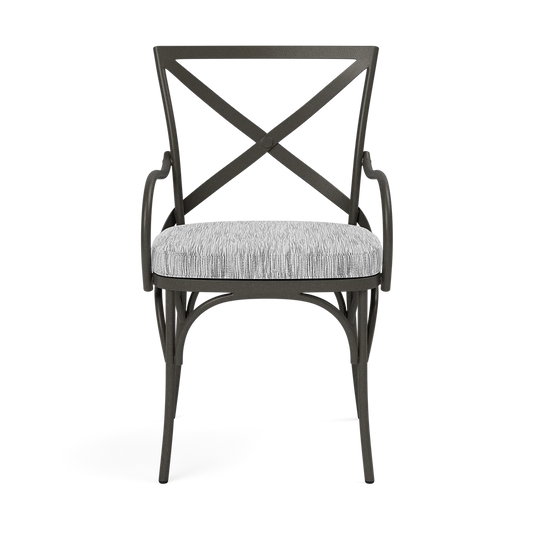 Beverly Patio Chair - Beverly Danube Gray High-Performance Fabric
