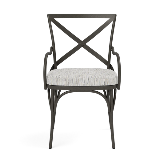 Beverly Patio Chair - Beverly Danube Gray/Beige Mix High-Performance Fabric