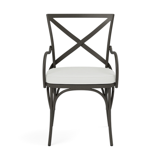 Beverly Patio Chair - Garonne White Marine Leather