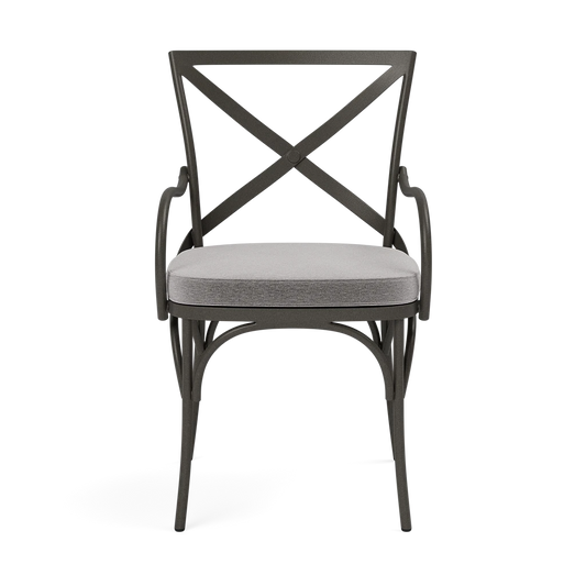 Beverly Patio Chair - Havel Gray Dove Outdoor Performance Velvet