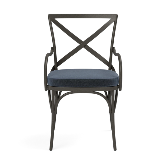 Beverly Patio Chair - Havel Navy Outdoor Performance Velvet
