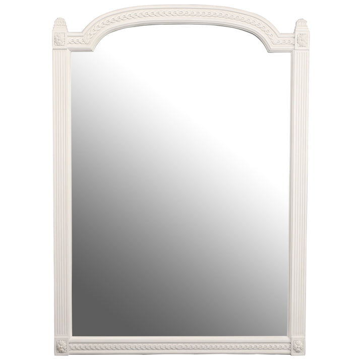 Alexandria White Mirror by French Market