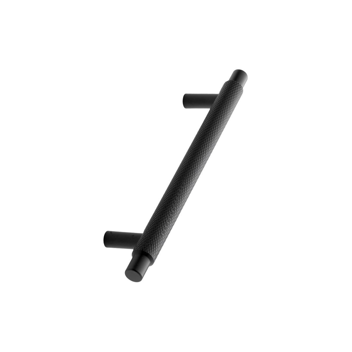 Matte Black "Manor" Knurled Cabinet Knobs and Drawer Pulls