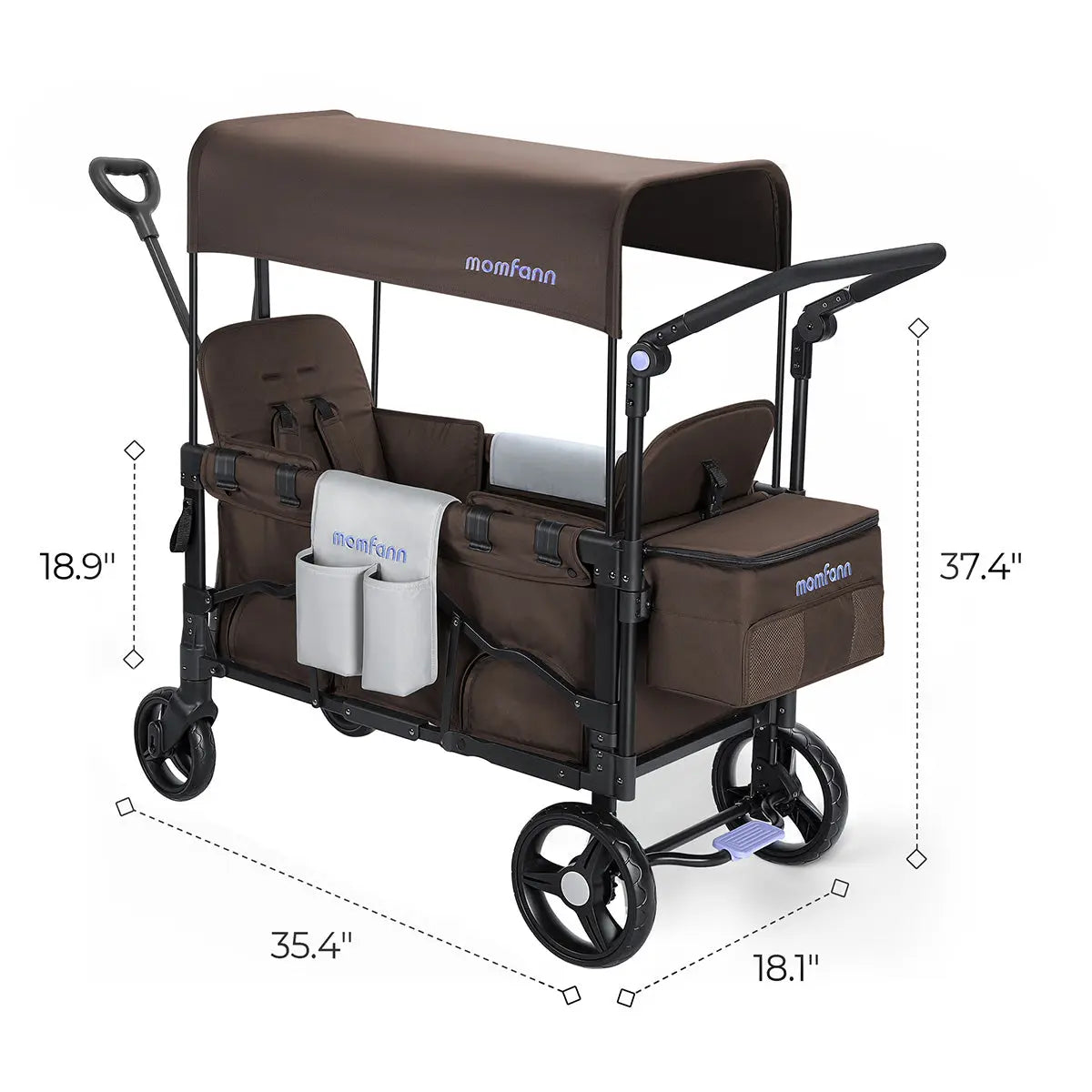 Momfann Stroller Wagon for Kids – 2-Seater All-Terrain Baby Wagon