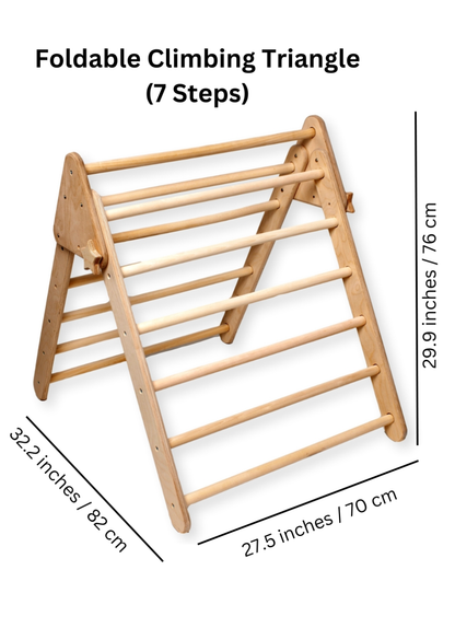 Montessori Indoor Playground | Pikler Triangle & Climbing Arch & 2in1 Ramp & Pillow