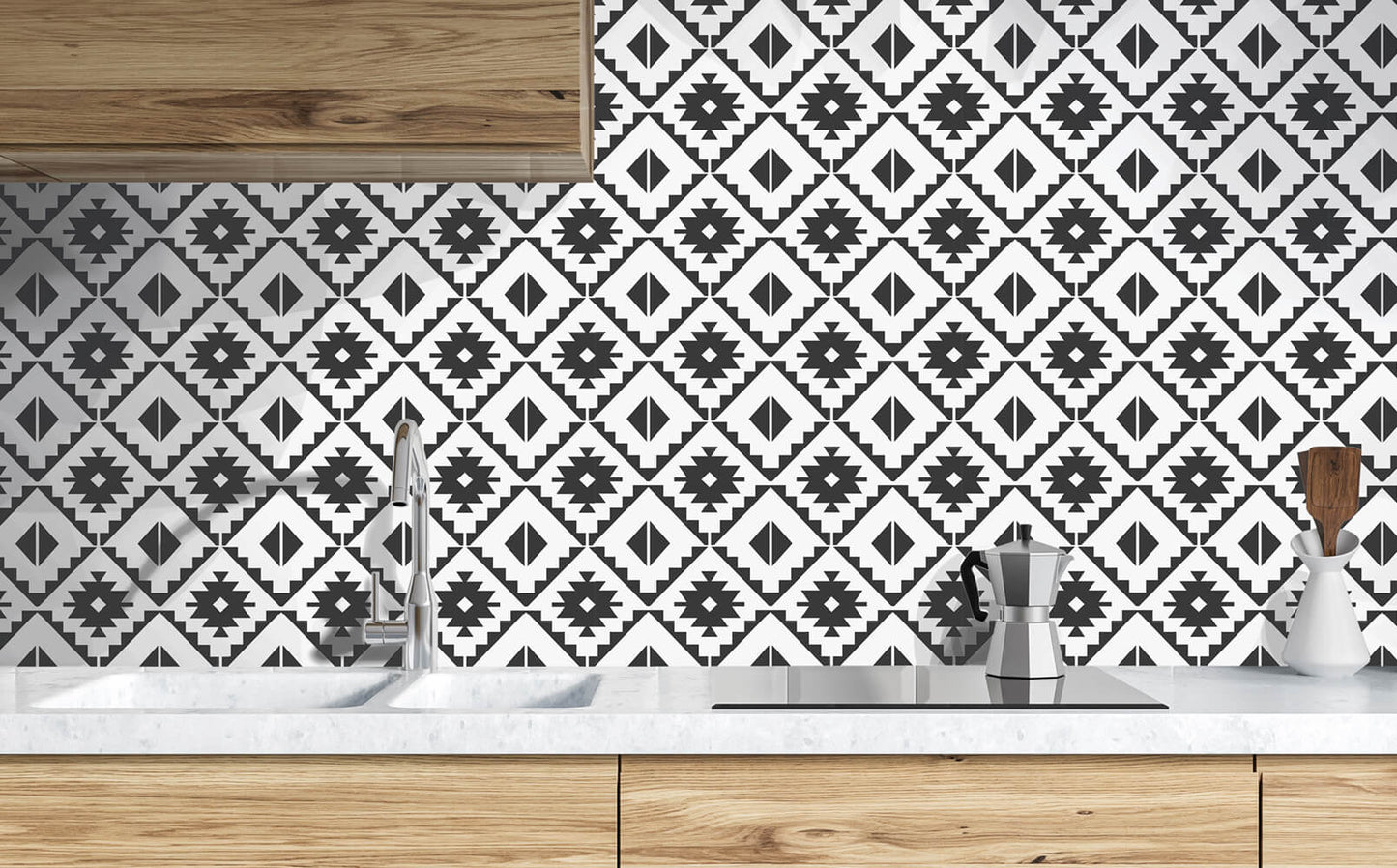 Southwest Tile Peel and Stick Removable Wallpaper