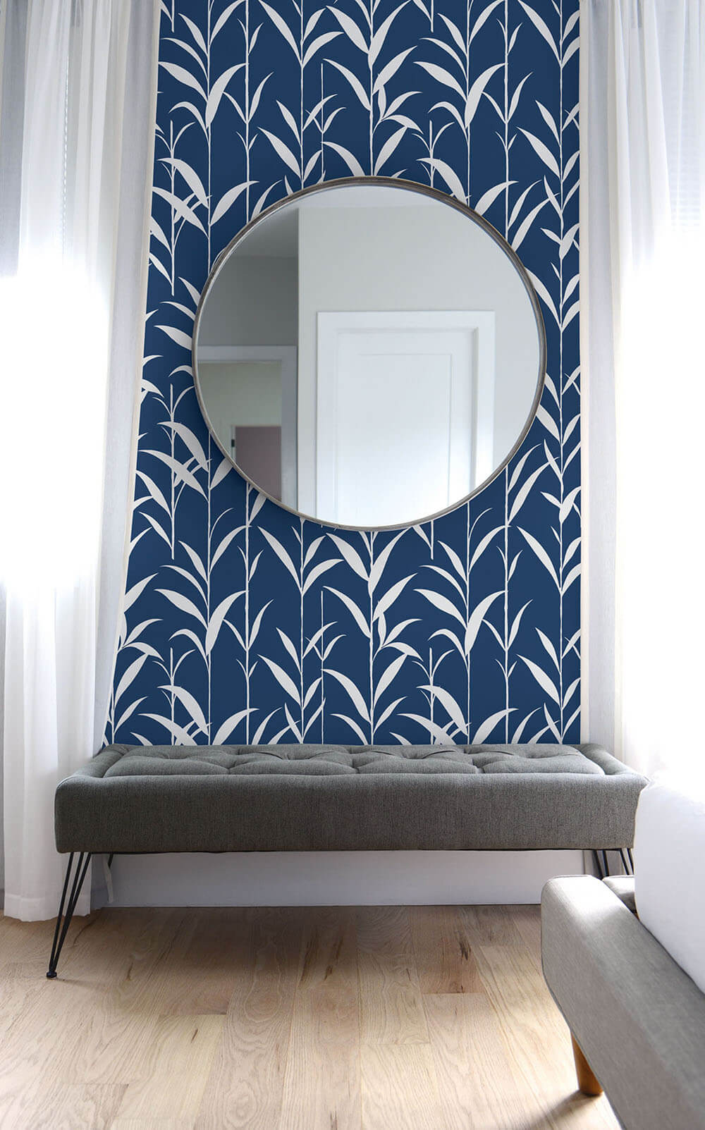 Bamboo Leaf Peel and Stick Removable Wallpaper