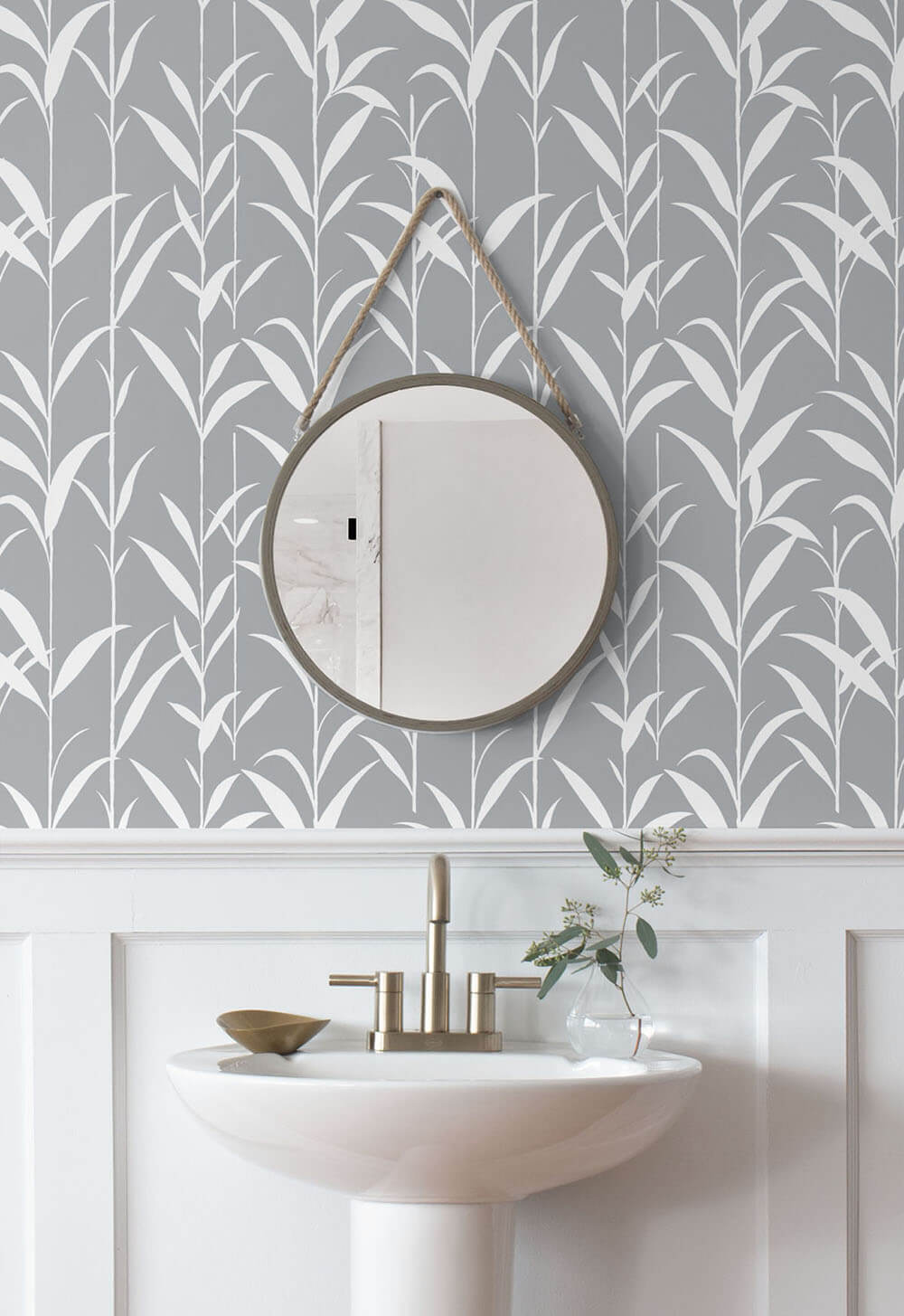 Bamboo Leaf Peel and Stick Removable Wallpaper