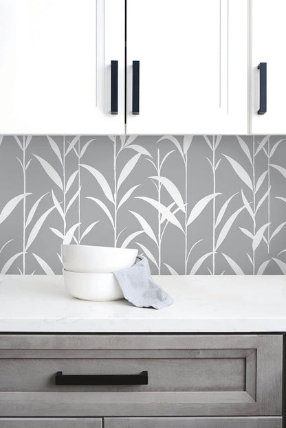 Bamboo Leaf Peel and Stick Removable Wallpaper