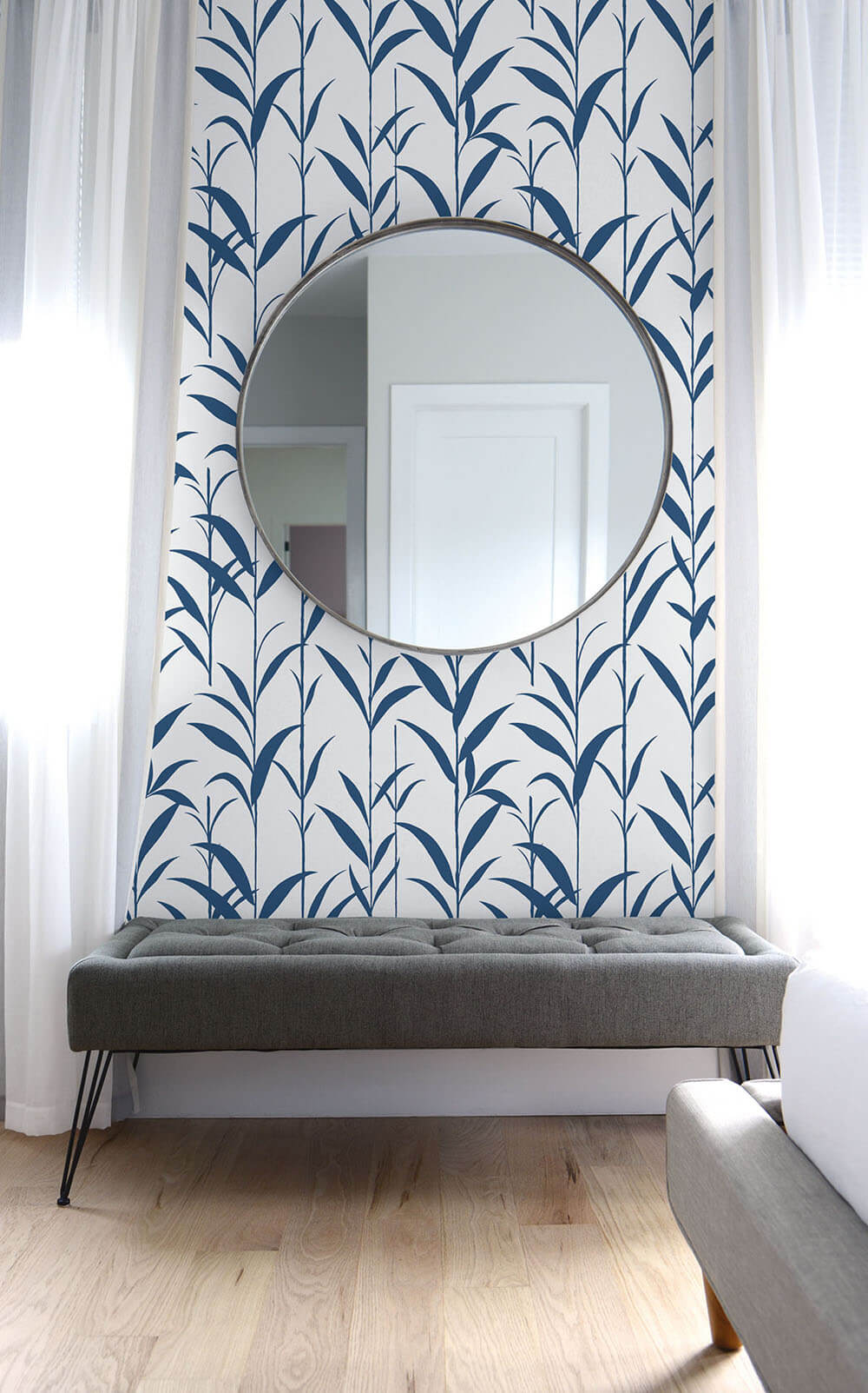 Bamboo Leaf Peel and Stick Removable Wallpaper