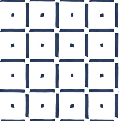 Check and Spot Geometric Peel and Stick Removable Wallpaper