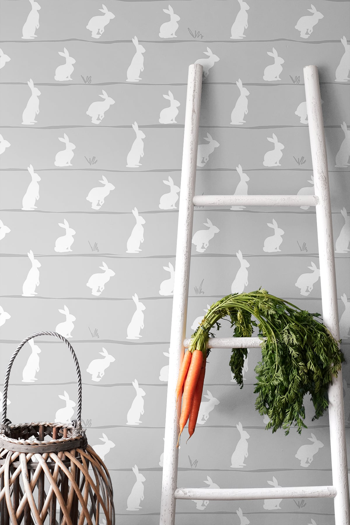 Bunny Trail Nursery Peel and Stick Removable Wallpaper