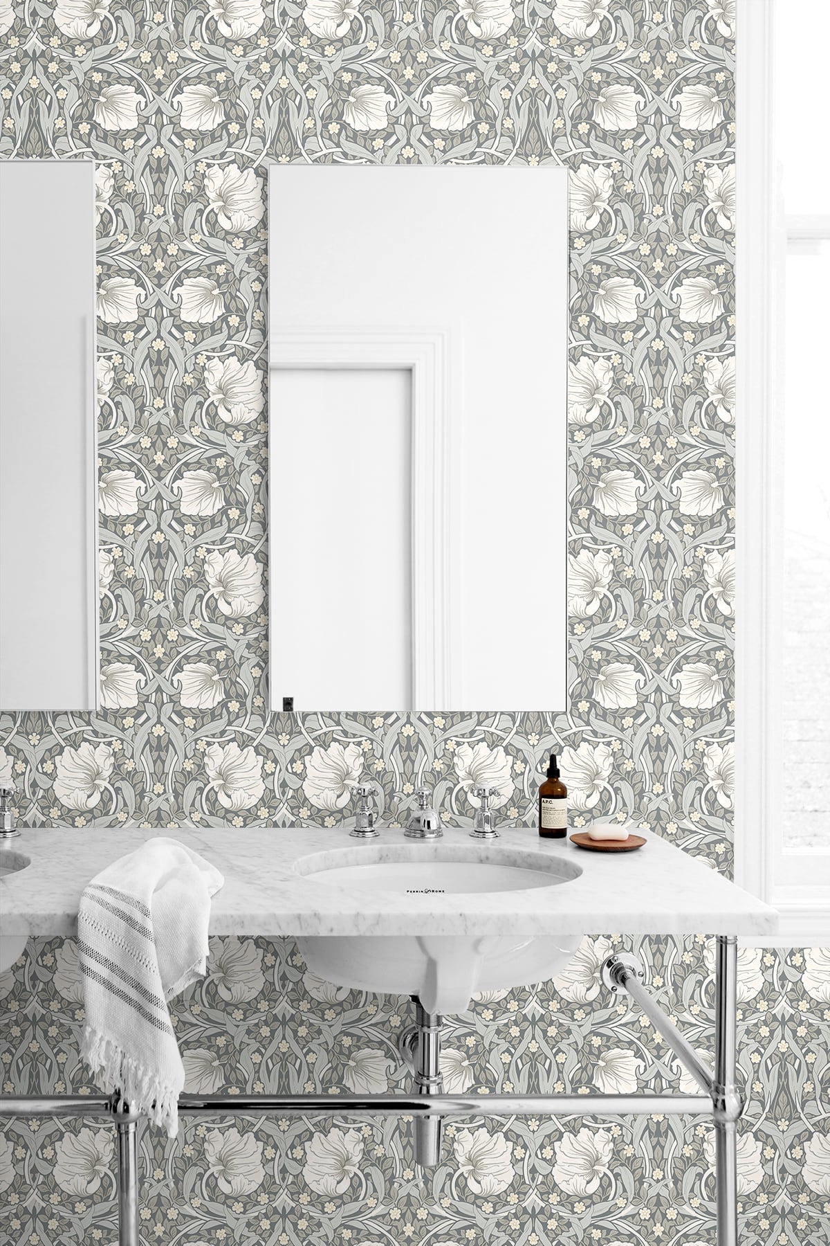 Primrose Floral Peel and Stick Removable Wallpaper