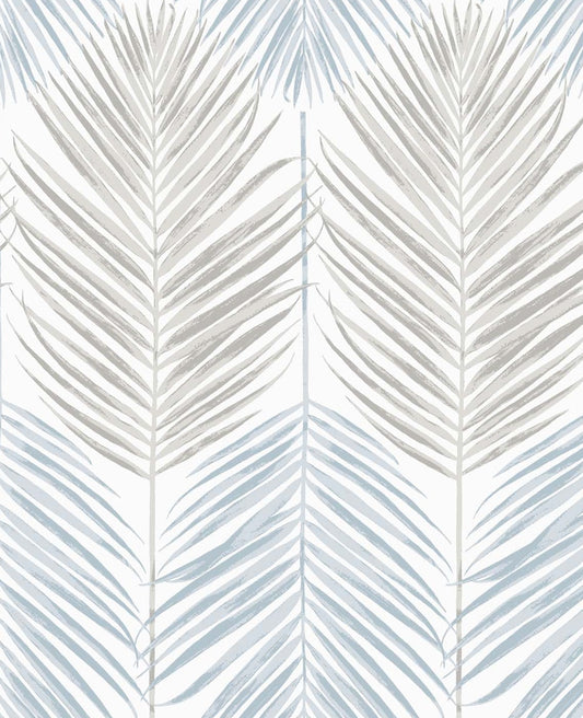 Two Toned Palm Peel and Stick Removable Wallpaper