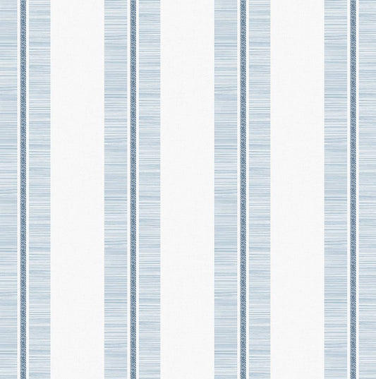 Beach Towel Stripe Premium Screen Printed Peel and Stick Removable Wallpaper