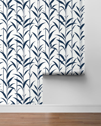 Bamboo Silhouette Premium Screen Printed Peel and Stick Removable Wallpaper