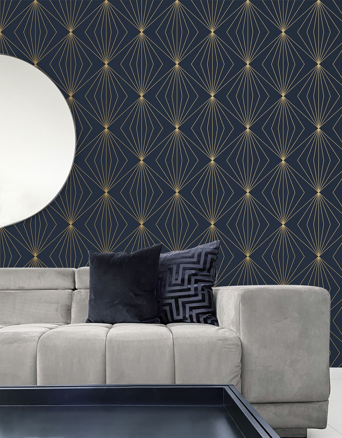 Gem Geometric Premium Peel and Stick Removable Wallpaper