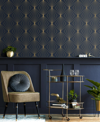 Gem Geometric Premium Peel and Stick Removable Wallpaper