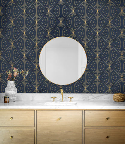 Gem Geometric Premium Peel and Stick Removable Wallpaper